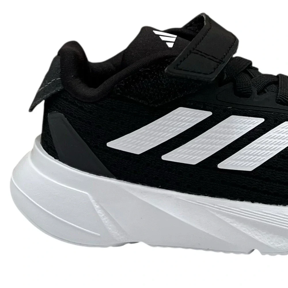 Adidas Duramo Baby Infant Boys Slip-on Sneaker Size 5 Black-White Flexible Shoes